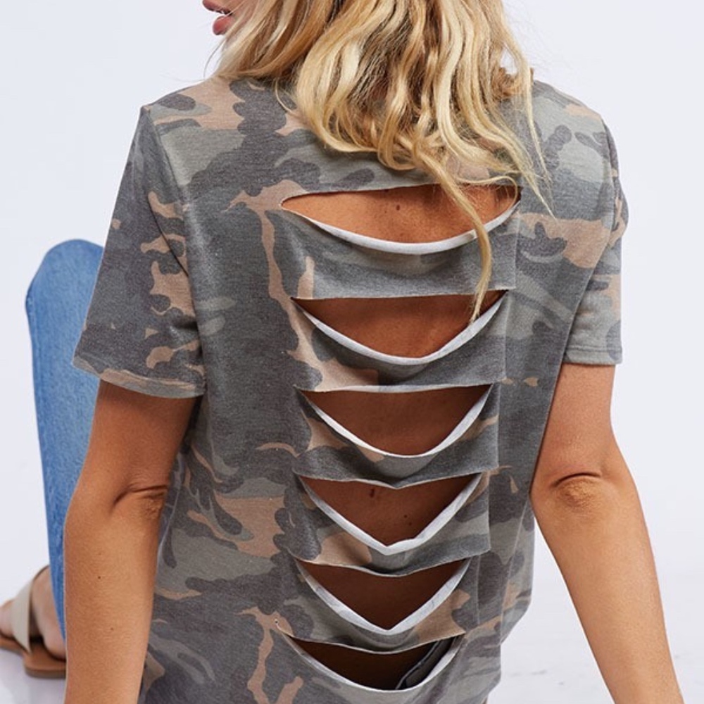 CAMO SLASH TEE - Picture 7 of 8